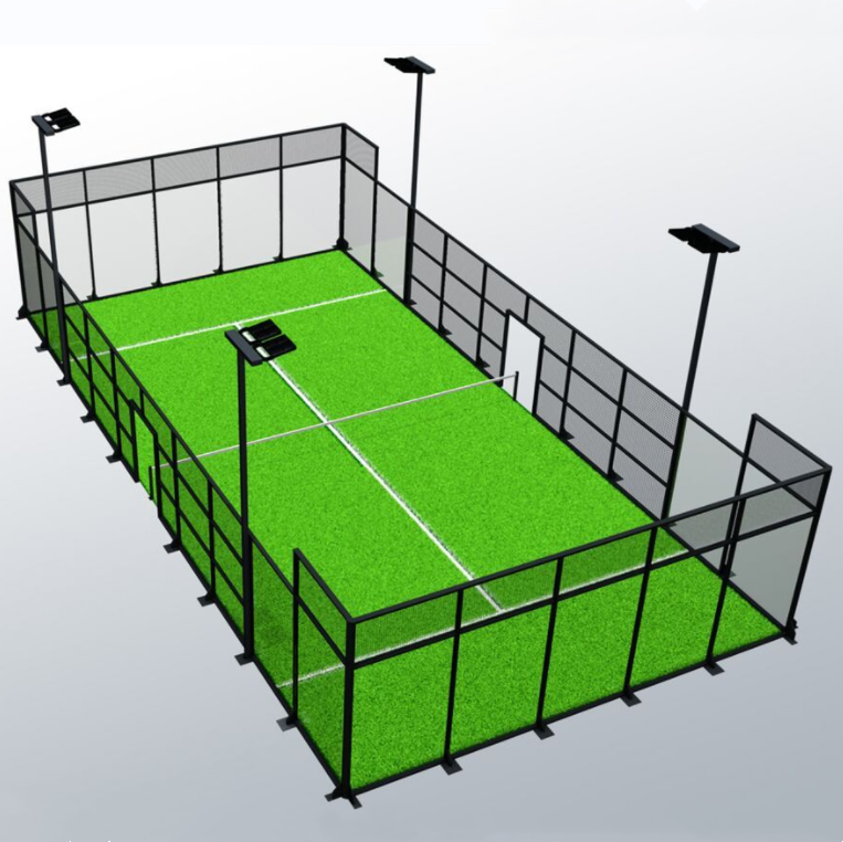 Masterfully designed padel court with panoramic views produced by renowned Chinese manufacturers for excellence
