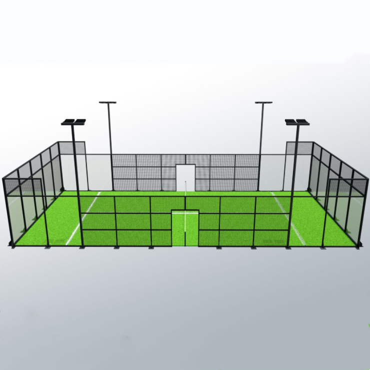 Super Panoramic Padel Tennis Court Full View Paddle Courts Factory Price